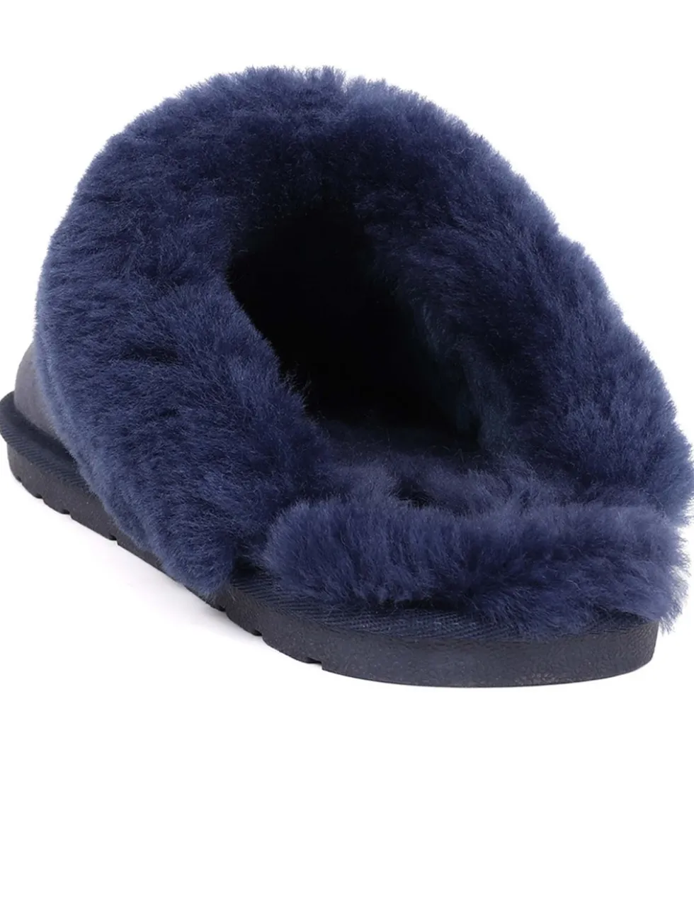 Leather Sheepskin Mule Slippers