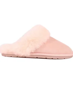Leather Sheepskin Mule Slippers