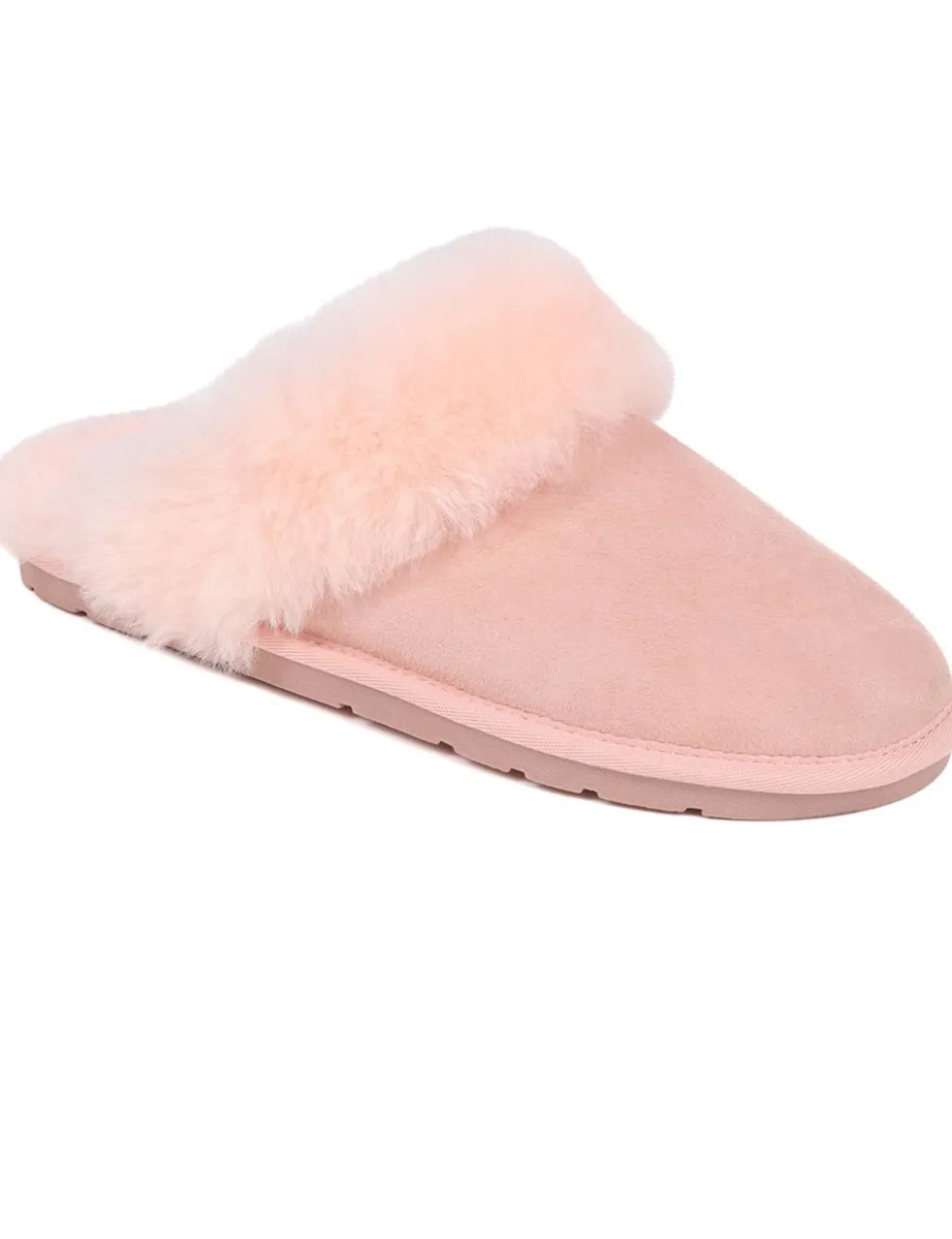 Leather Sheepskin Mule Slippers