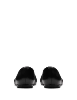 Leather Slip On Flat Ballet Pumps