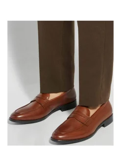Leather Slip On Loafers