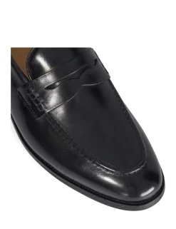 Leather Slip On Loafers