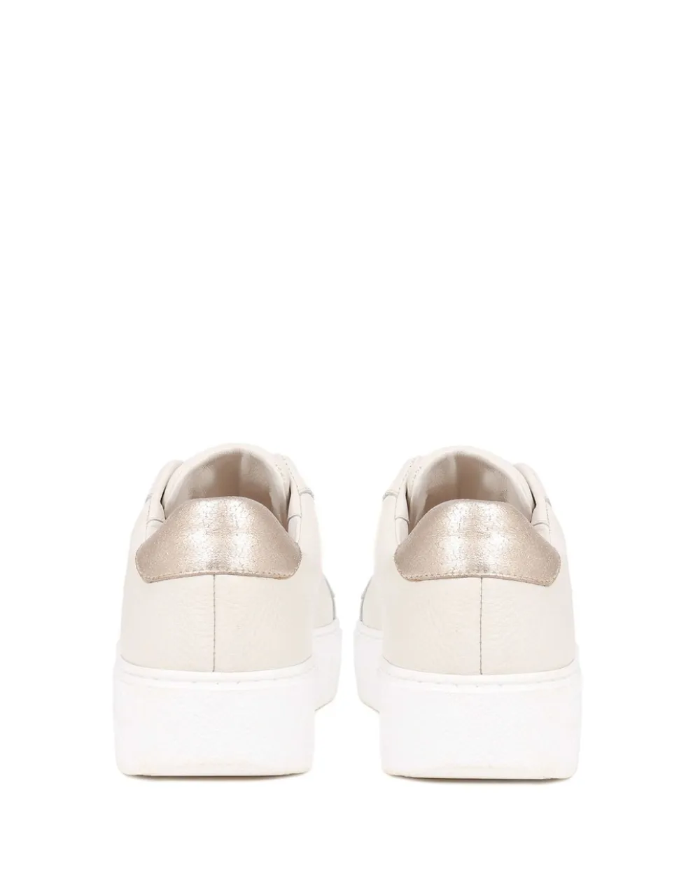 Leather Slip On Platform Trainers