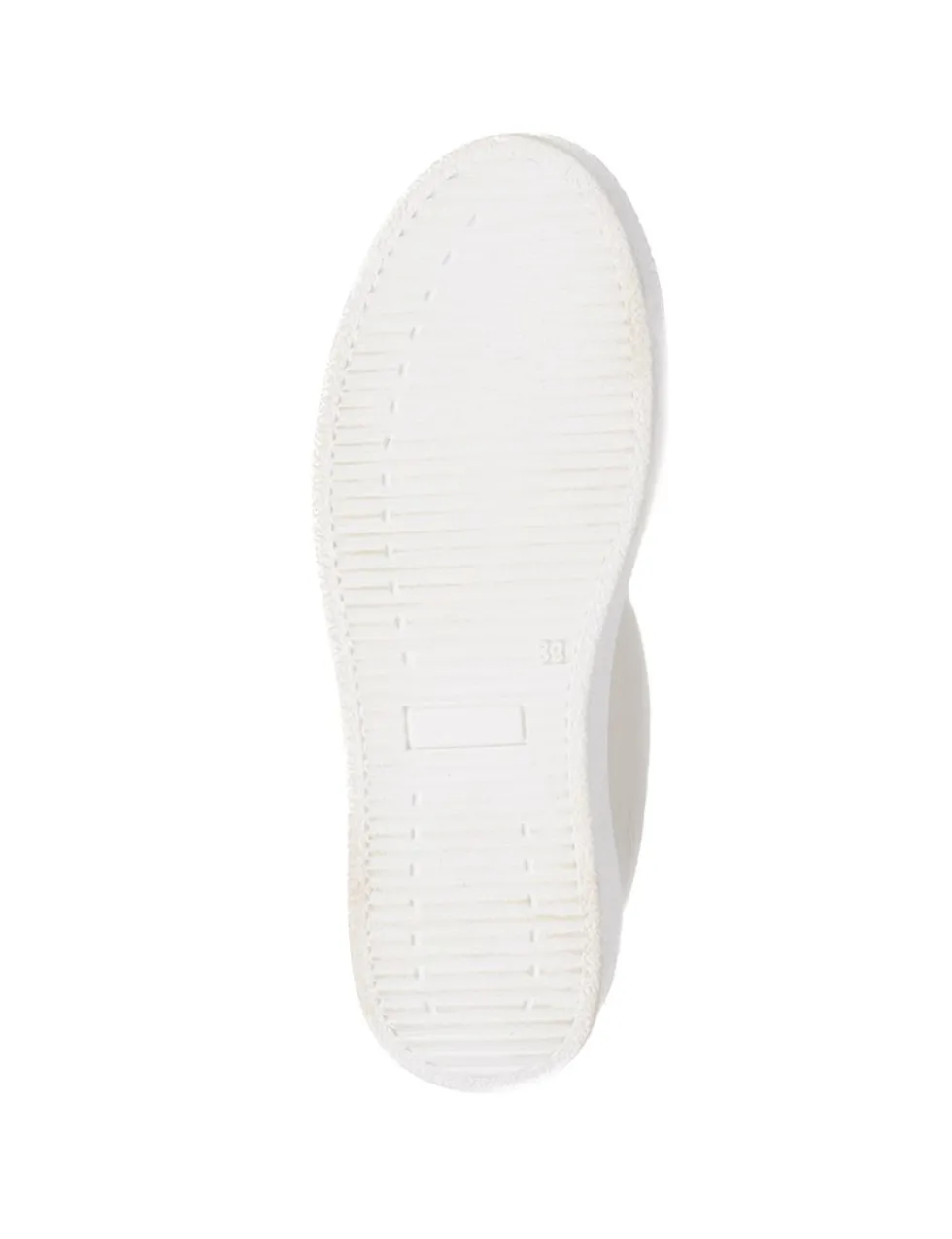 Leather Slip On Platform Trainers