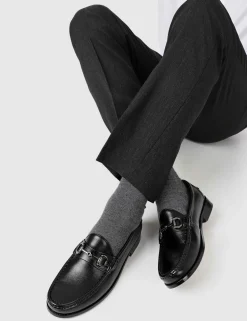 Leather Slip-On Loafers