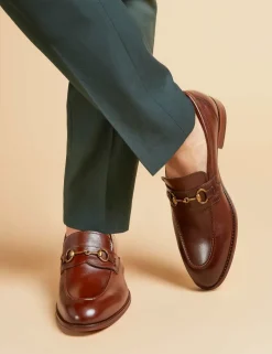 Leather Slip-On Loafers