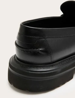 Leather Slip-On Loafers