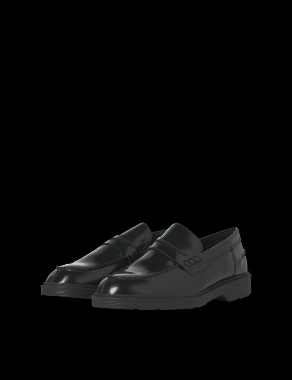 Leather Slip-On Loafers
