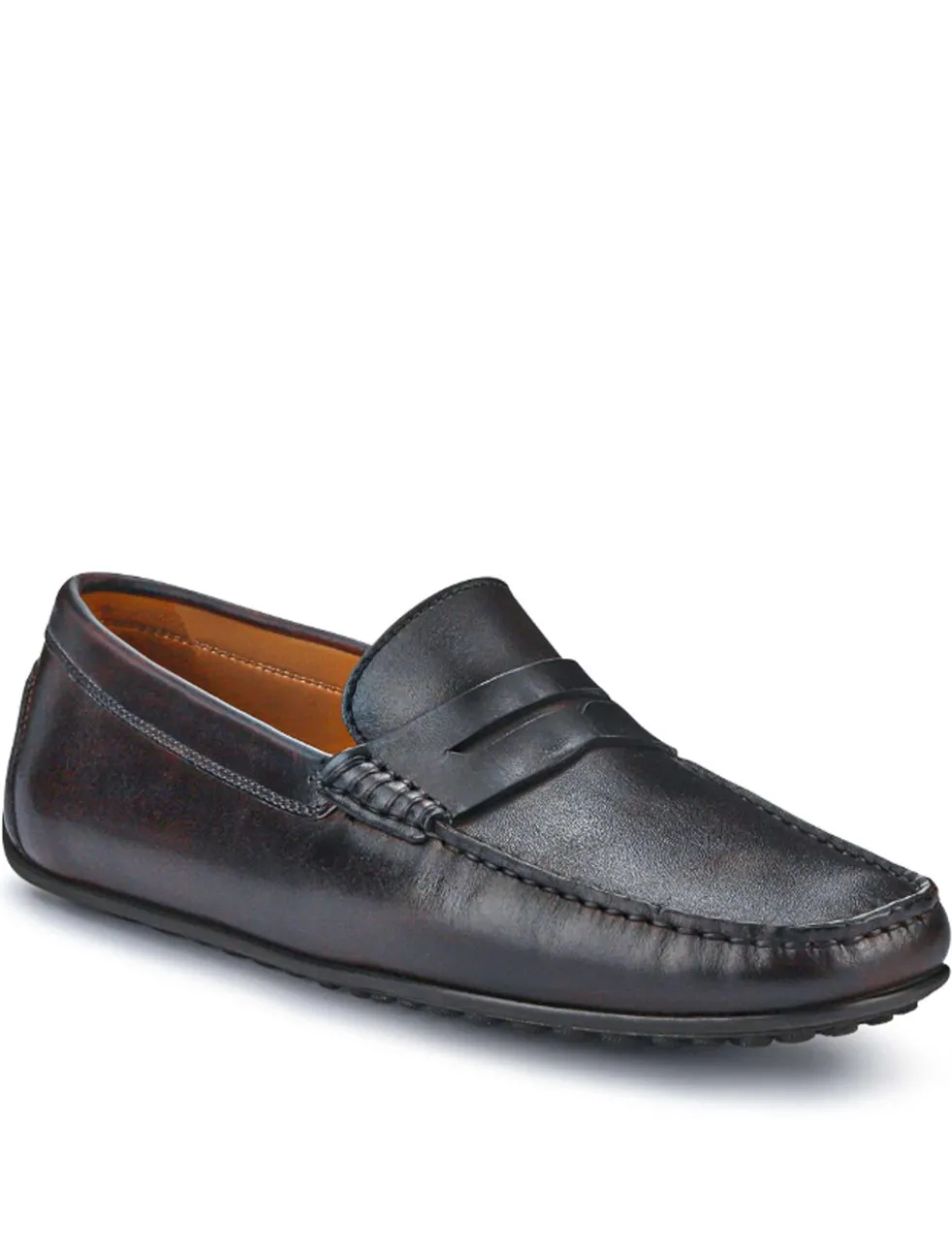 Leather Slip-On Loafers