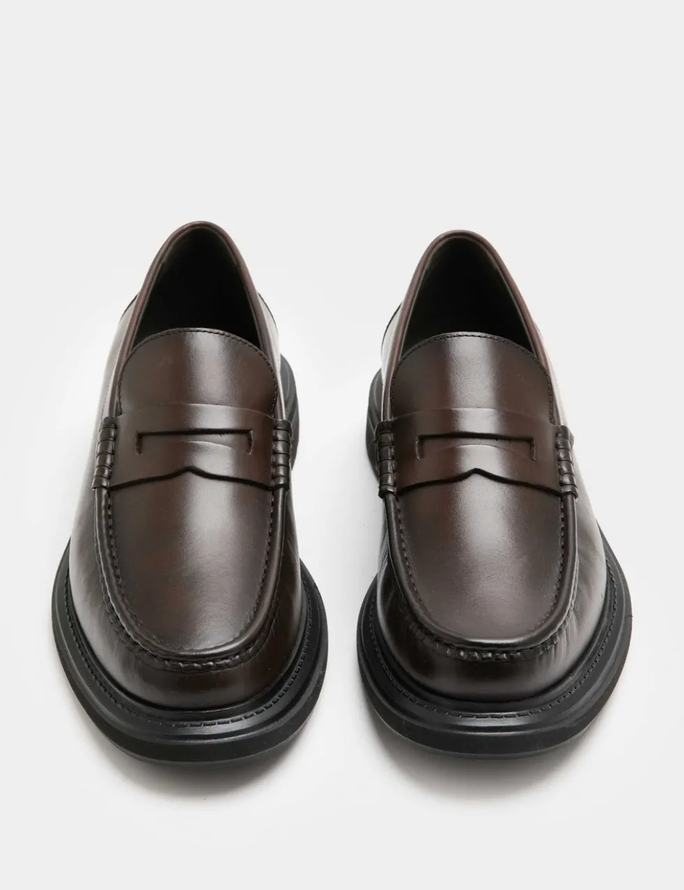 Leather Slip-On Loafers