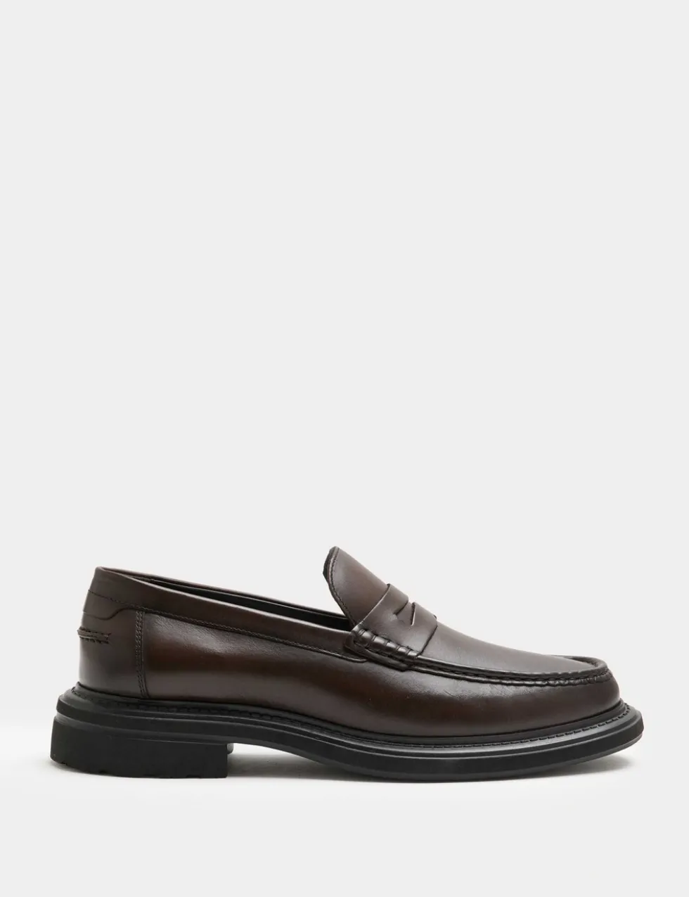 Leather Slip-On Loafers