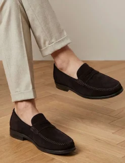 Leather Slip-On Loafers