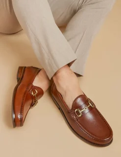 Leather Slip-On Loafers