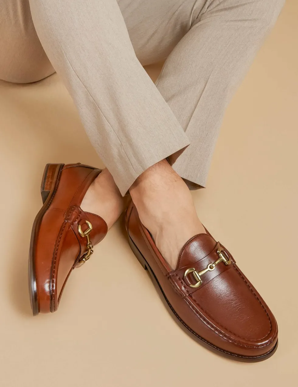Leather Slip-On Loafers