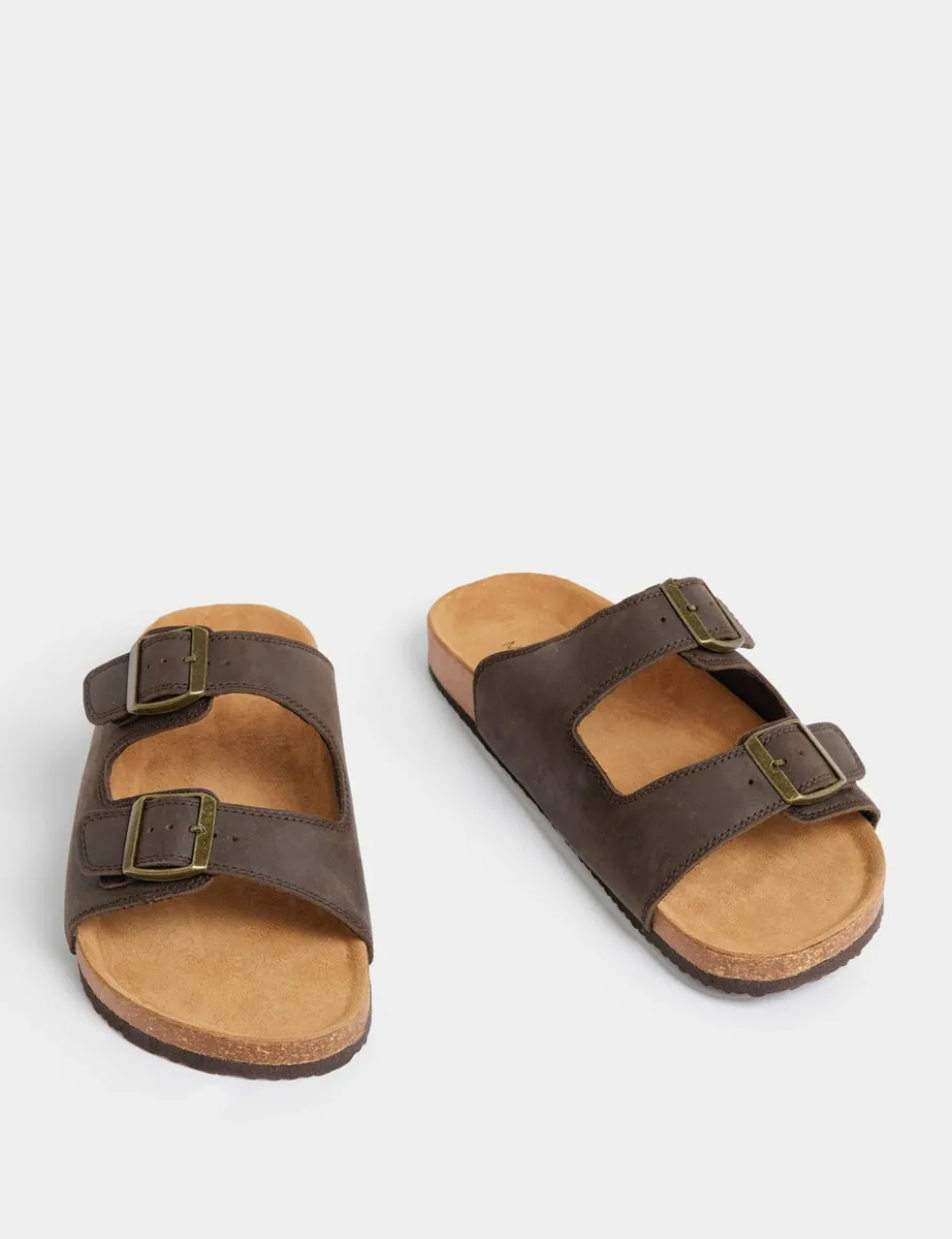 Leather Slip-On Sandals