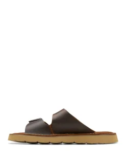 Leather Slip-On Sandals