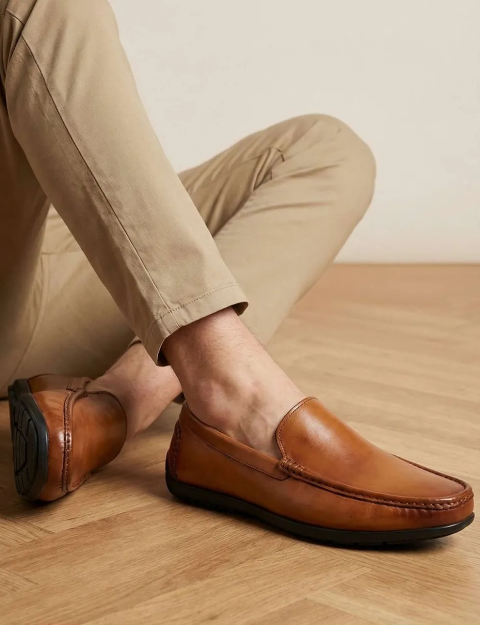 Leather Slip-On Shoes