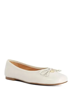 Leather Square Toe Ballet Pumps