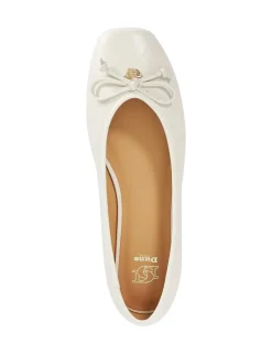 Leather Square Toe Ballet Pumps