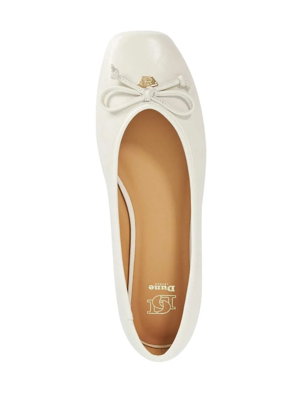 Leather Square Toe Ballet Pumps