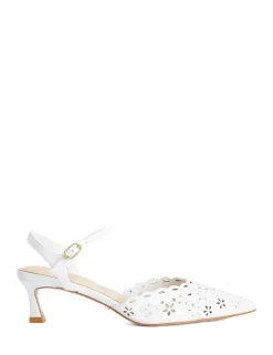 Leather Stiletto Heel Pointed Court Shoes