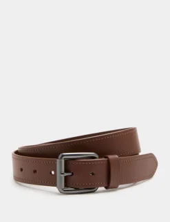 Leather Stitch Detail Belt