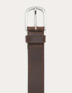 Leather Stitch Detail Belt