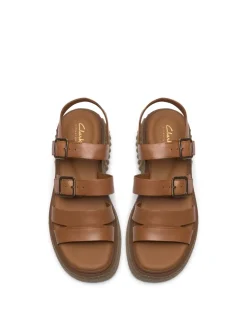 Leather Strappy Platform Sandals