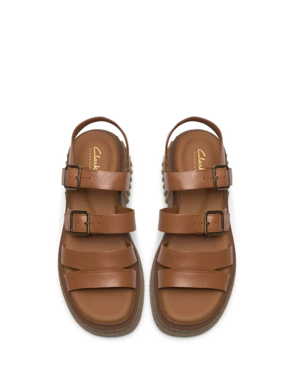 Leather Strappy Platform Sandals