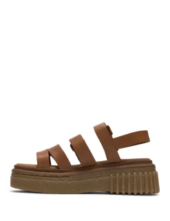 Leather Strappy Platform Sandals