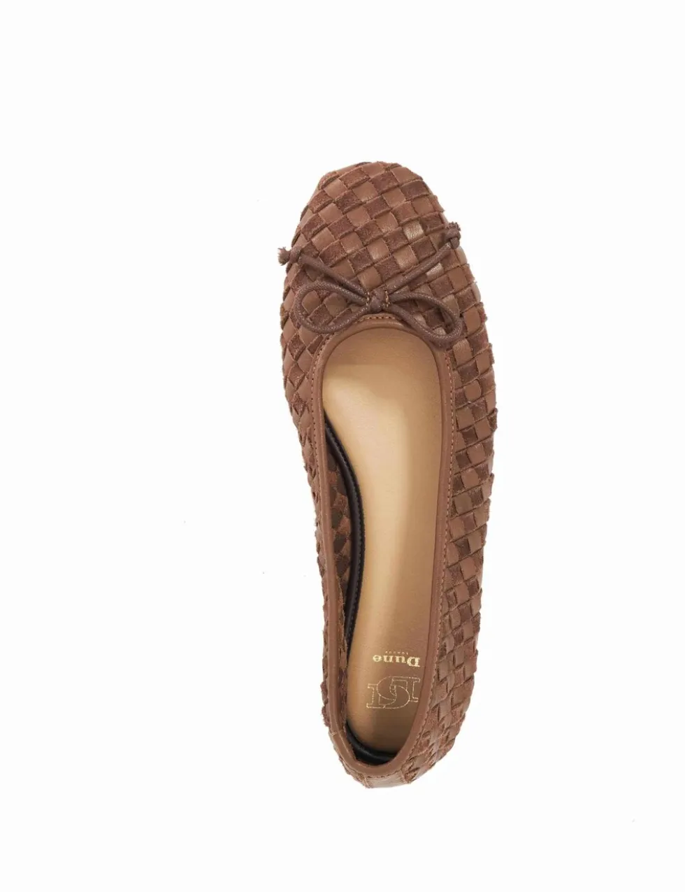 Leather Woven Flat Ballet Pumps