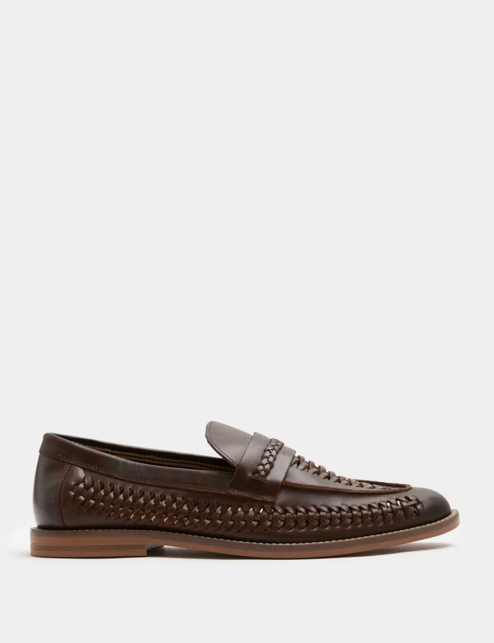 Leather Woven Loafers