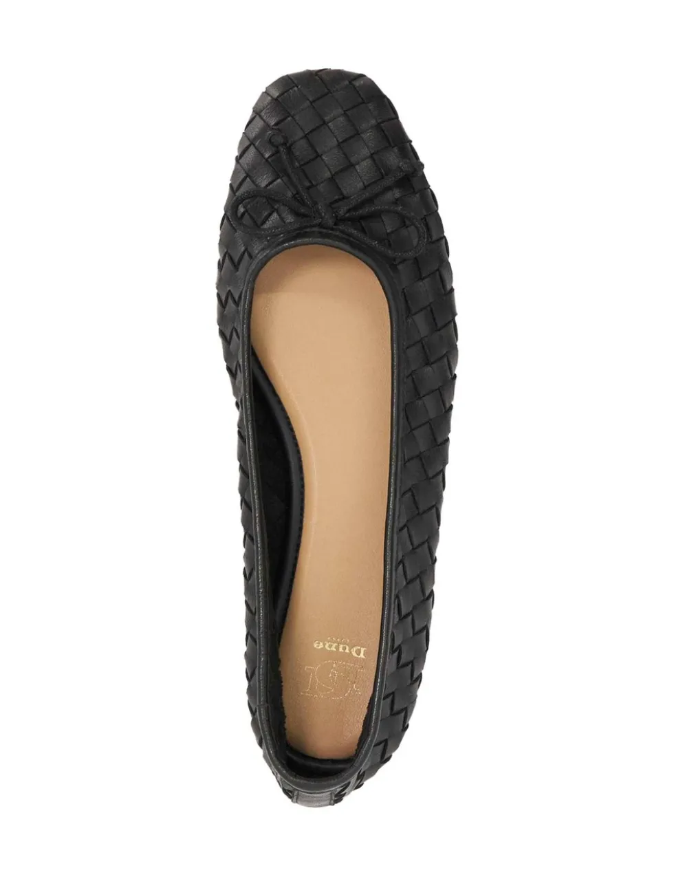 Leather Woven Slip On Flat Ballet Pumps