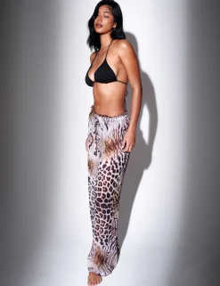 Leopard Print Beach Trousers