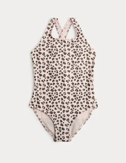 Leopard Print Period Swimsuit (8-16 Yrs)