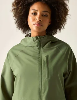 Levita Hooded Oversized Longline Raincoat