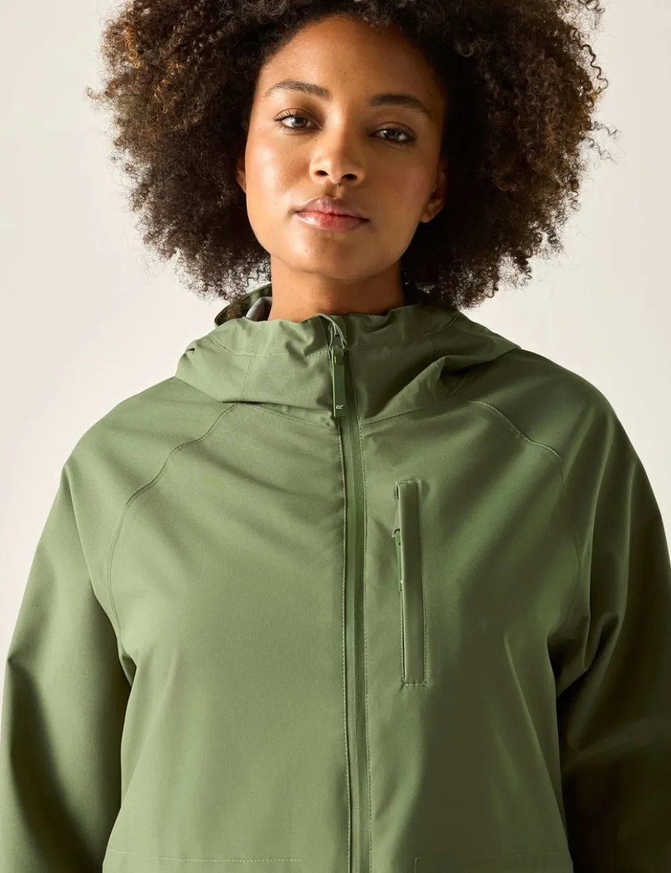 Levita Hooded Oversized Longline Raincoat