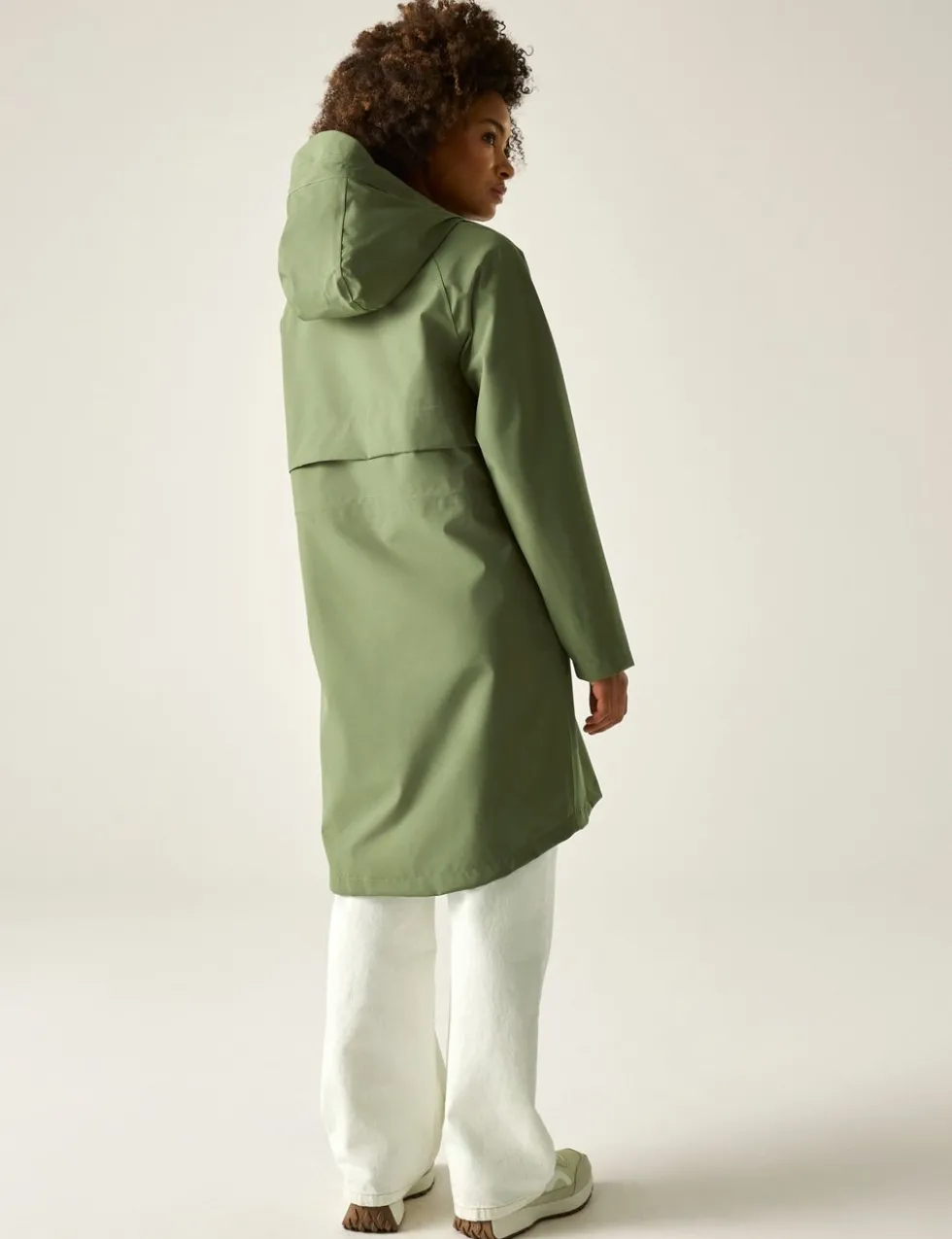 Levita Hooded Oversized Longline Raincoat