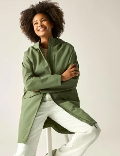 Levita Hooded Oversized Longline Raincoat