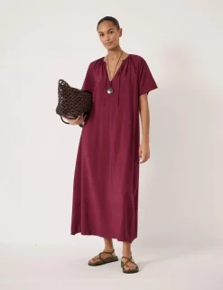 Liddie Tie Neck Midaxi Tea Dress