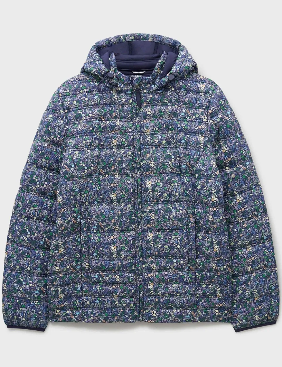 Lightweight Floral Zip Through Padded Jacket