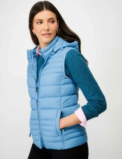 Lightweight Padded Quilted Hooded Gilet