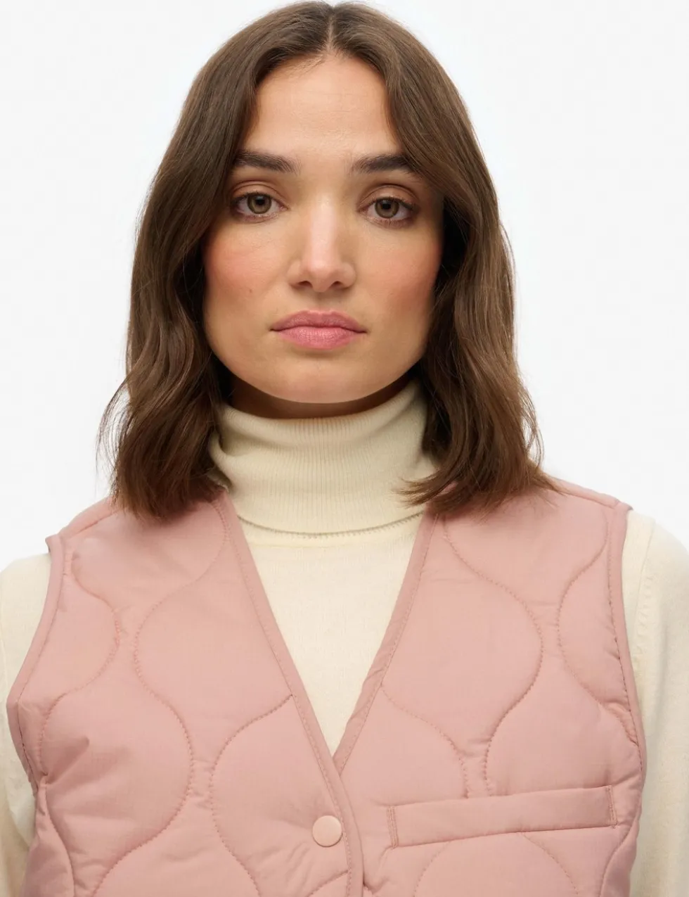 Lightweight V-Neck Quilted Gilet