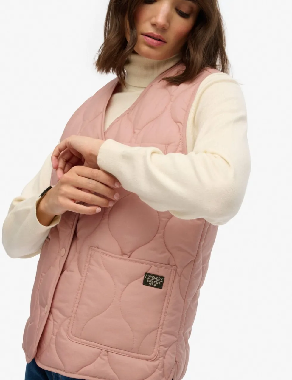 Lightweight V-Neck Quilted Gilet