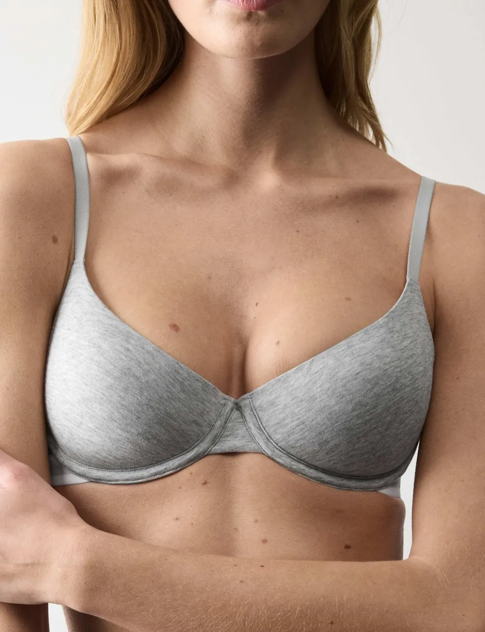 Lille Cotton Rich Wired Demi Cup Bra (A-E)