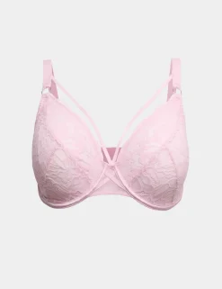 Lindy Lace Wired Plunge Bra (F-H)