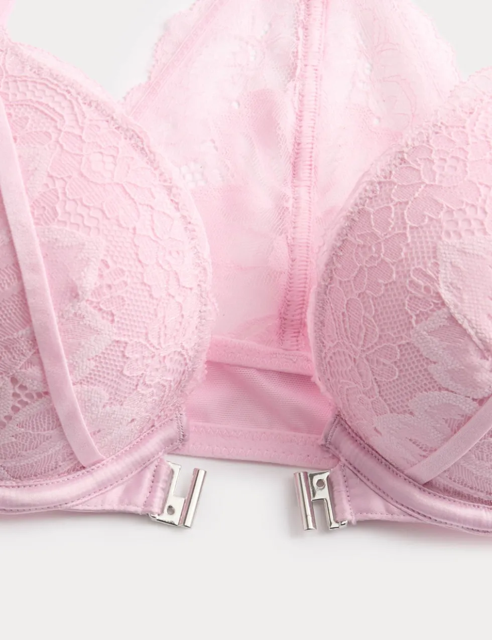 Lindy Lace Wired Push-Up Plunge Bra (A-E)