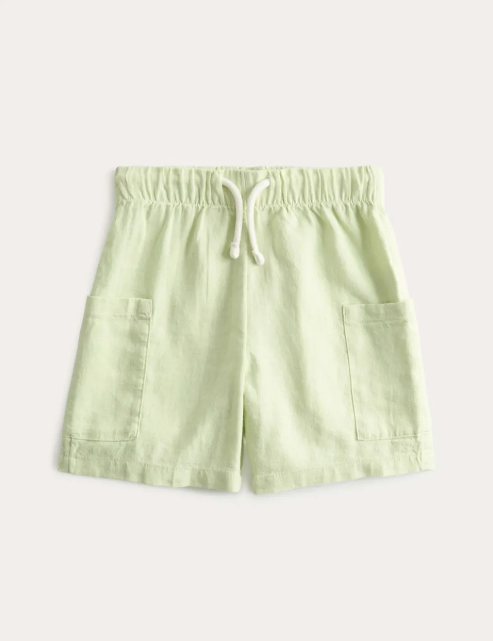 Linen Blend Cargo Shorts (2-8 Yrs)