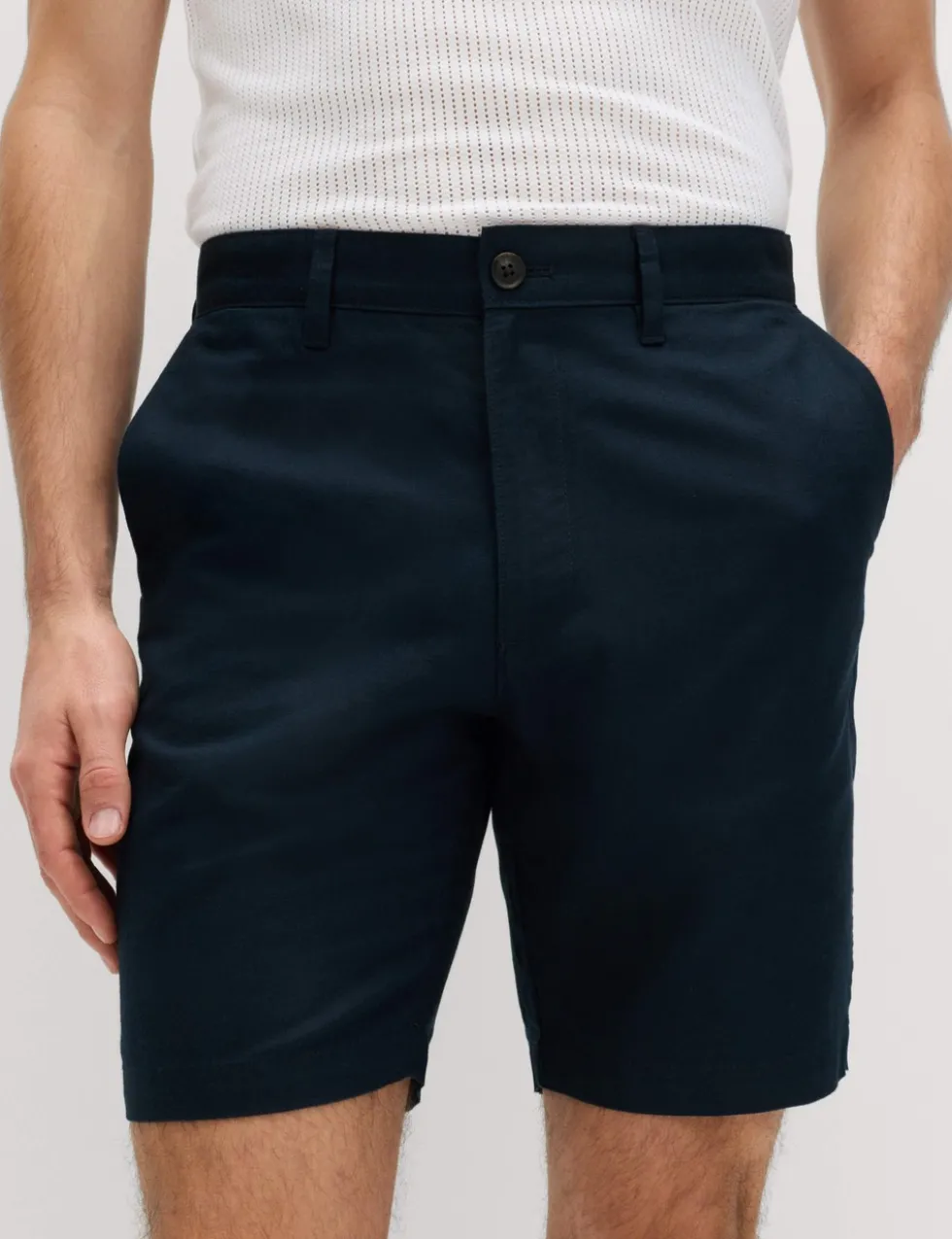 Linen Blend Chino Shorts