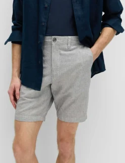 Linen Blend Chino Shorts